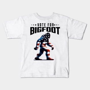 Vote For Bigfoot 2024 Kids T-Shirt